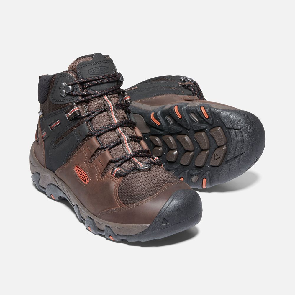 Botas de Seguridad Keen Mexico Marrom - Hombre Steens Polar - ZF3097521